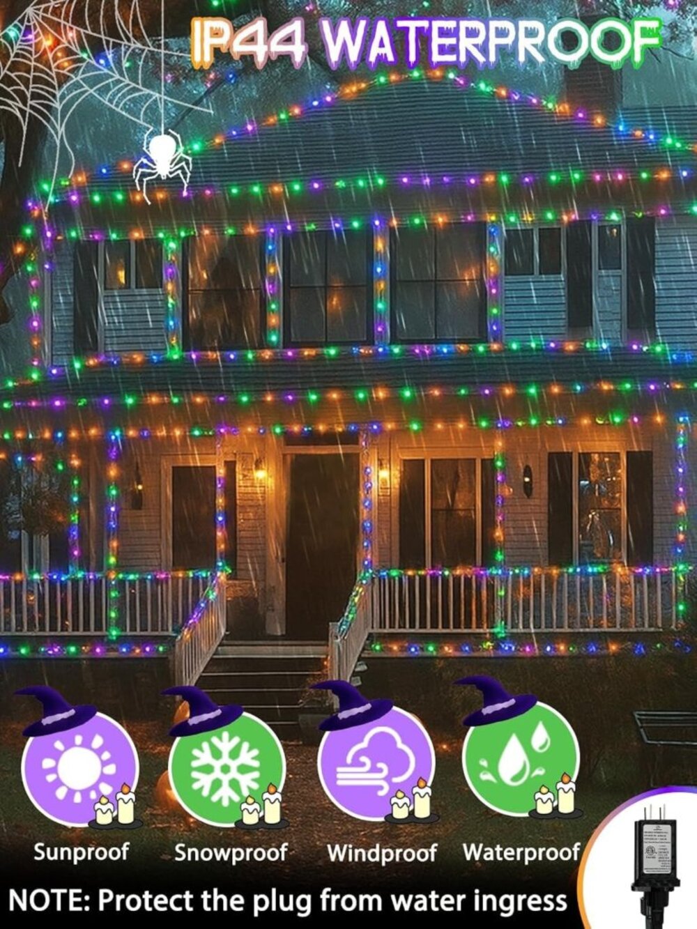 400 LED Smart RGB Color Changing String Lights with APP & Remote - Perfect for - Picture 6 of 7